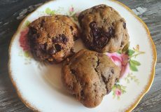 Recipe created by Sharon K. Summerfield - Chocolate Cherry Almond Cookies