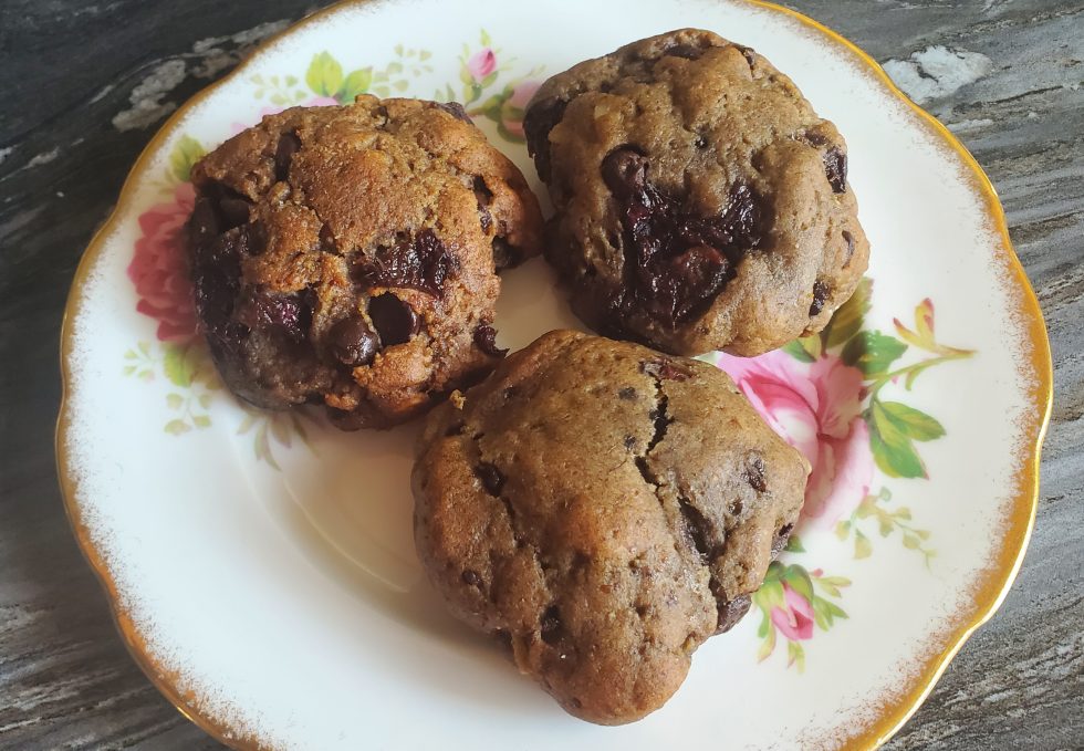 Recipe created by Sharon K. Summerfield - Chocolate Cherry Almond Cookies