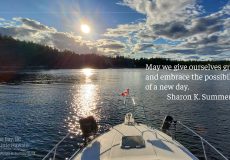 Photography and quote by Sharon K. Summerfield in Tribune Bay, BC's little Hawaii.