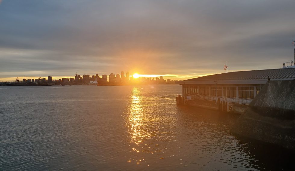 Sunset at the Lonsdale Quay in North Vancouver. Photography by Sharon K. Summerfield