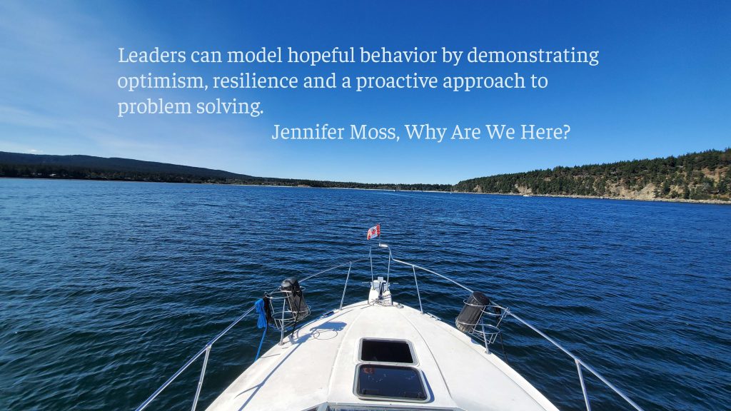 Thought from Why Are We Here, by Jennifer Moss. Photography by Sharon K. Summerfield, near Tribune Bay, BC