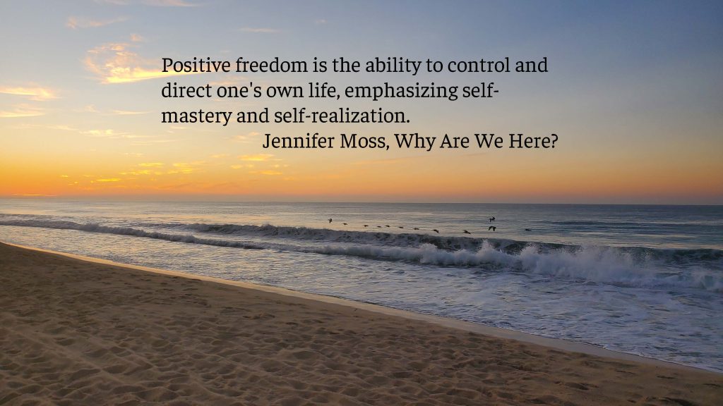 Thought from Why Are We Here by Jennifer Moss. Photography by Sharon K. Summerfield